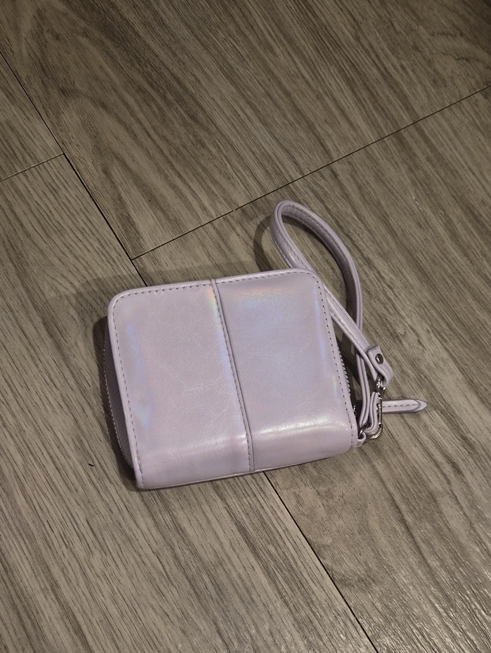 Iridescent Light Purple Wristlet Wallet